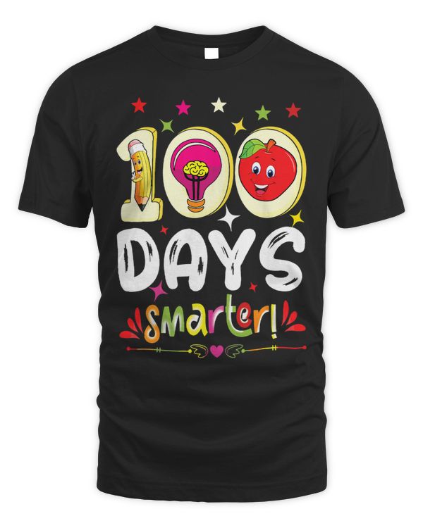 100 Days Smarter Pencil Light Bulb Apple 100 Days Of School
