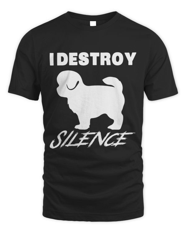 Funny Peekapoo Gift Shirt I Destroy Silence Gift