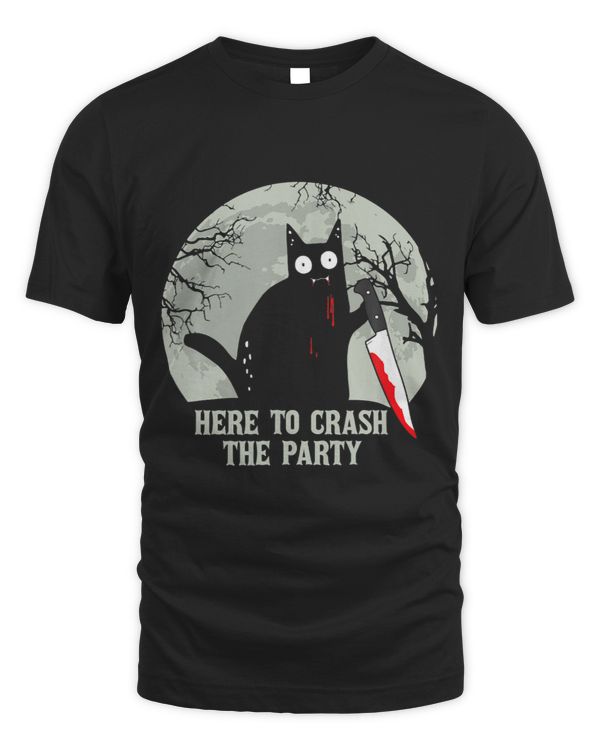 Here O Crash He Party Halloween Black Cat