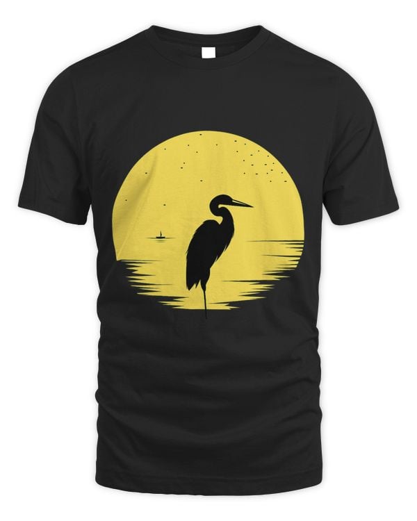 Heron Birds at Sunset Animal Wildlife Bird for Men Women
