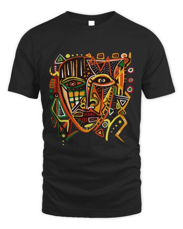 African Mask Graffiti Abstract Black Queen Graphic Art