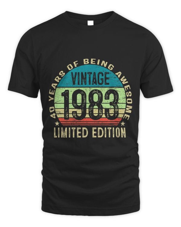 40 Years Old Vintage 1983 Limited Edition 40th Birthday Gift