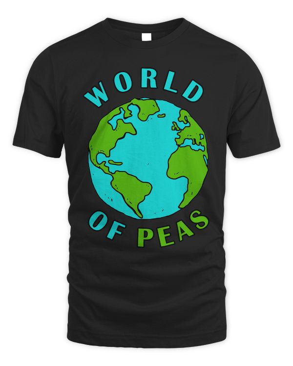 Funny Earth Day World of Peas Peace Vegans Vegetarians Pea