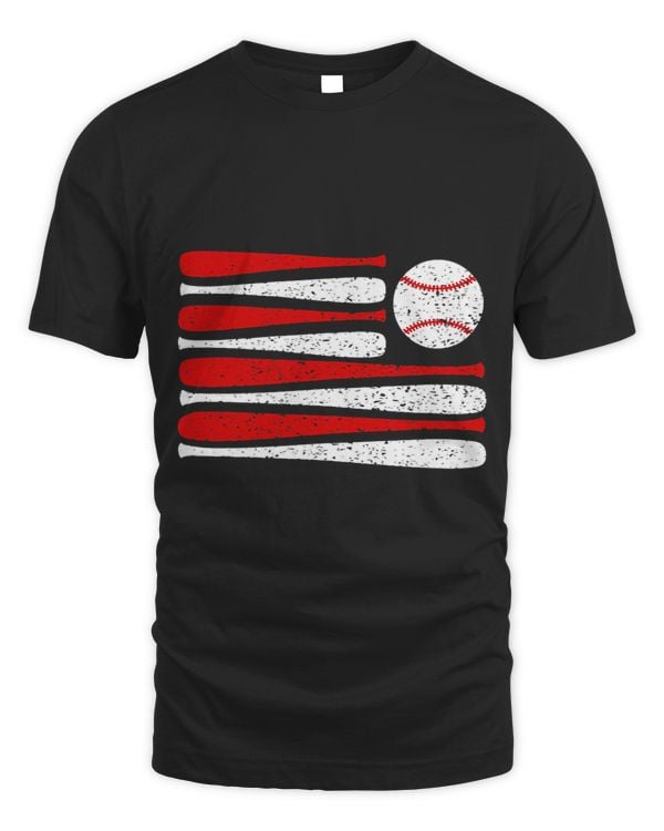 Baseball Flag Bats Funny Men Women Boy Girls