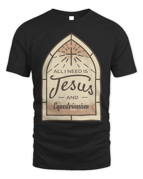 I Love Jesus and Equestrianism Lover Fan