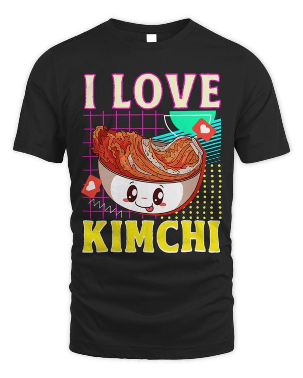 I Love Kimchi Korean Dish Fermented Cabbage Kawaii Radish