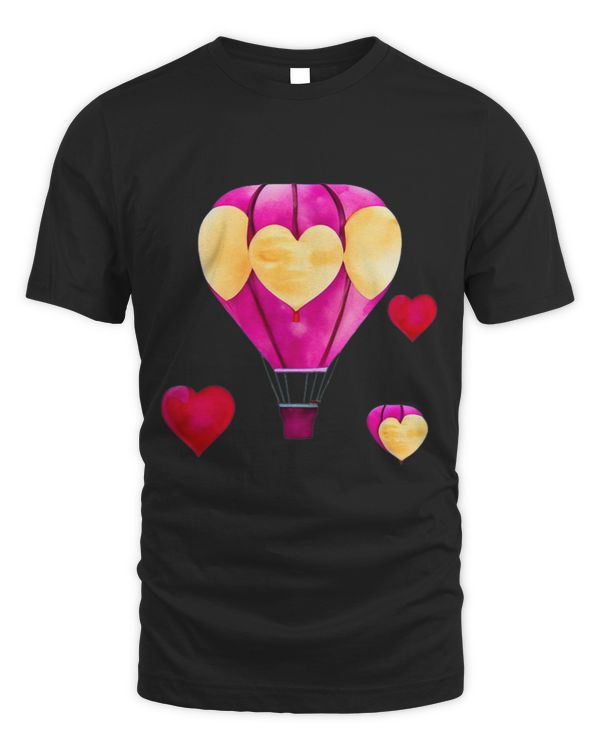 Hot Air Balloon Rides Flying Balloon with Hearts Balloonist