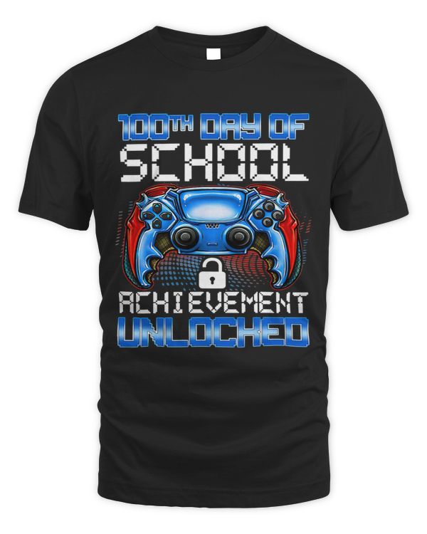 100th Day of School Achievement Unlocked For Kids Boys