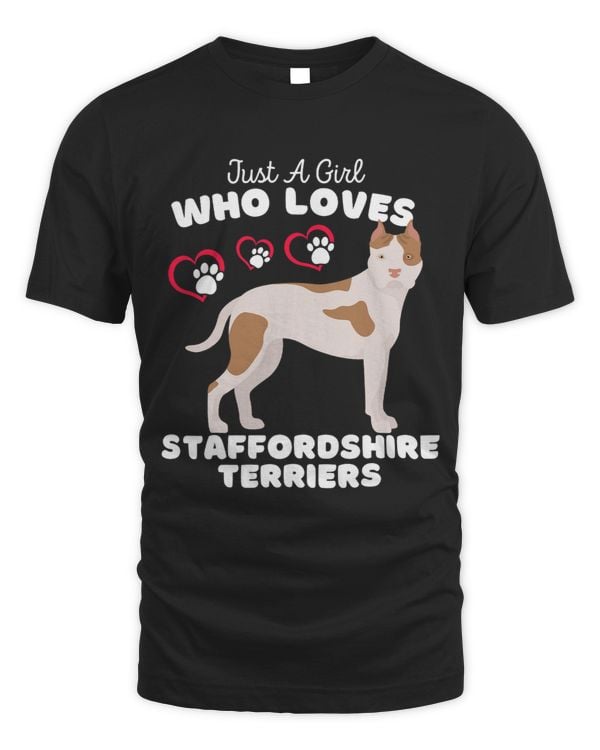 Just A Girl Who Loves Staffordshire Terriers Cute Dog Kids