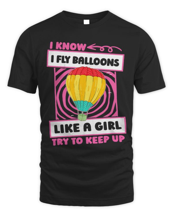 Balloonist Girl Ballooning Hot Air Balloon