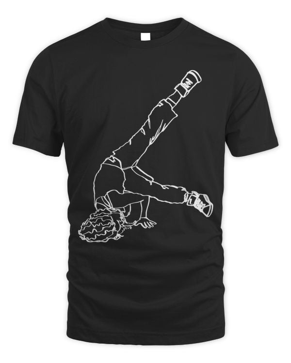 BGirl Doing A Windmill Oneline Art Breakdance Hip Hop
