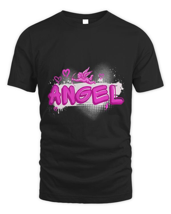 Angel y2k Aesthetic 2000s Millennial Nostalgia Pink Graffiti
