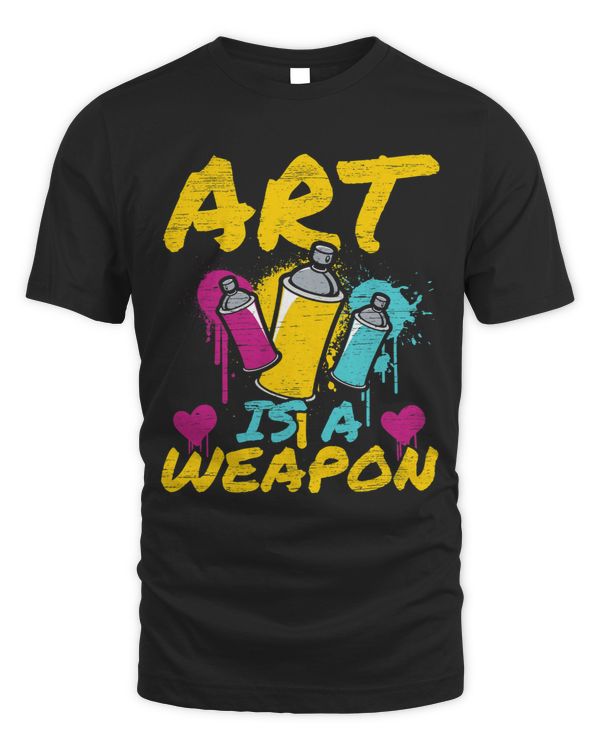 Art Is A Weapon Graffiti Spray Paint Street Art Drawing