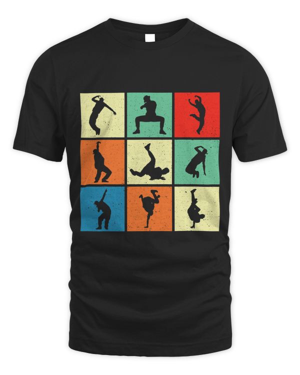 Funny Retro Vintage Hip Hop Break dance poses Breakdancing