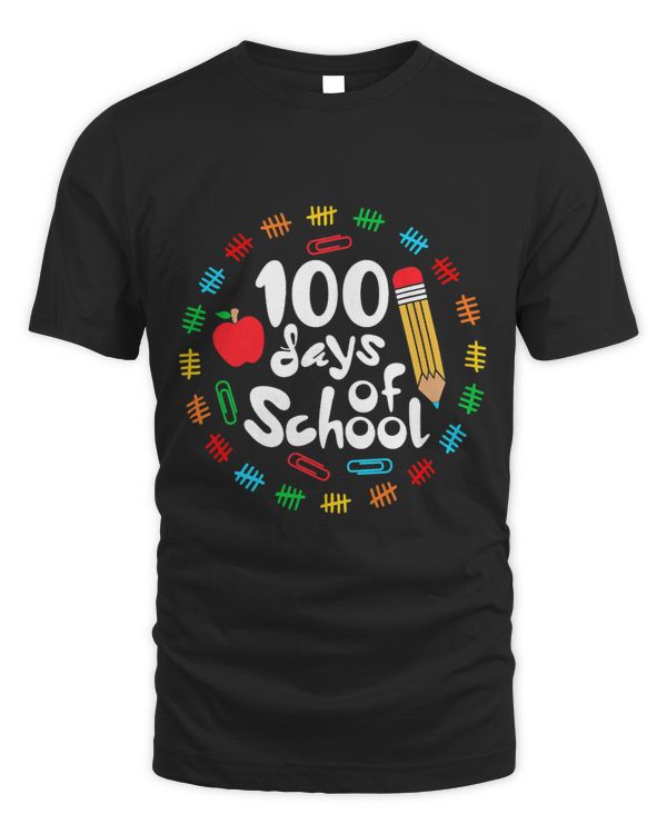 Apple Happy 100 Days Of School 100 Days Smarter Brighter 3