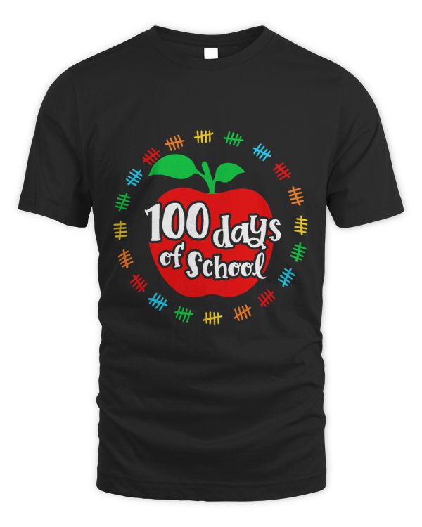 Apple Happy 100 Days Of School 100 Days Smarter Brighter