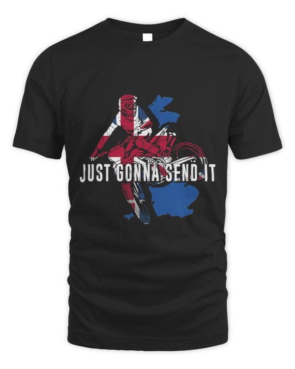 Just Gonna Send It Motocross UK Flag Motorcycle