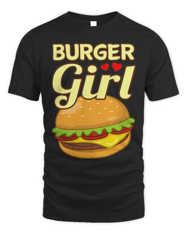 Burger Girl Cheeseburger Hamburger Food Lover Graphic