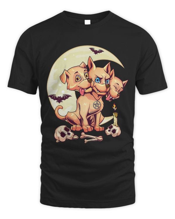 Kawaii Pastel Goth Cute Creepy 3 Headed Dog Menhera Nu Goth 6
