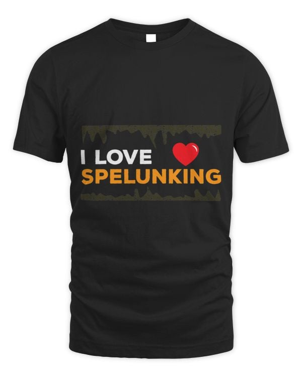 I Love Spelunking Caving Apparel