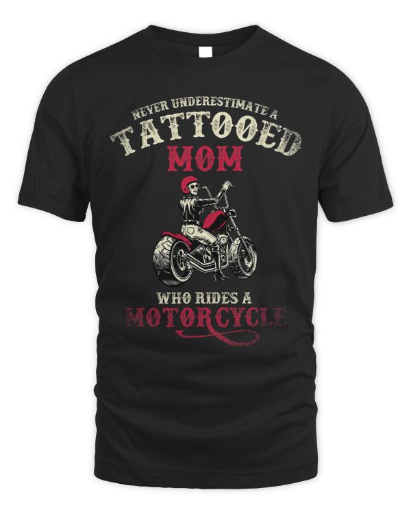 A Tattooed Mom Who Rides A Motorcycle Inked Women Gift Biker
