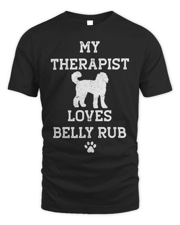 Funny Saint Berdoodle My Therapist Loves Belly Rub