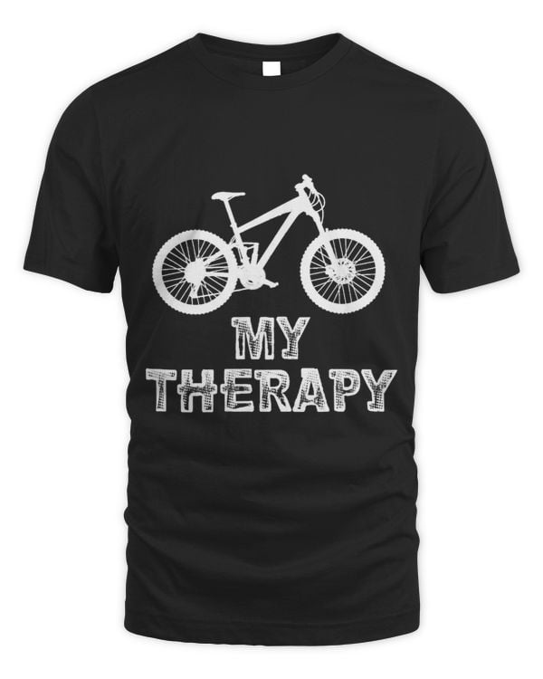 Biking Introvert Quote My Therapy tshirt
