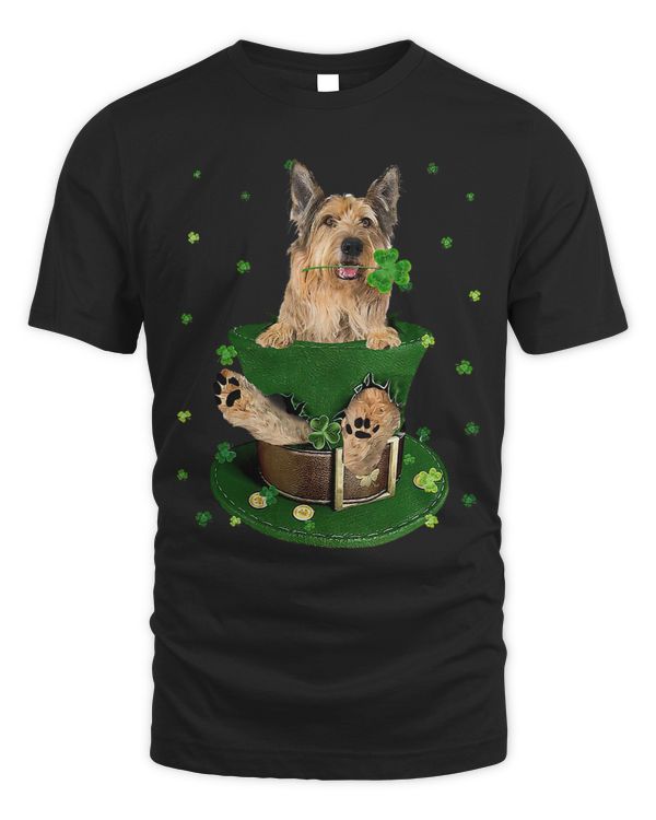 St Patricks Day Leprechaun Berger Picard Dog Shamrock Irish