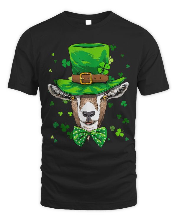 St Patricks Day Leprechaun Goat Clover Shamrock Irish Farm