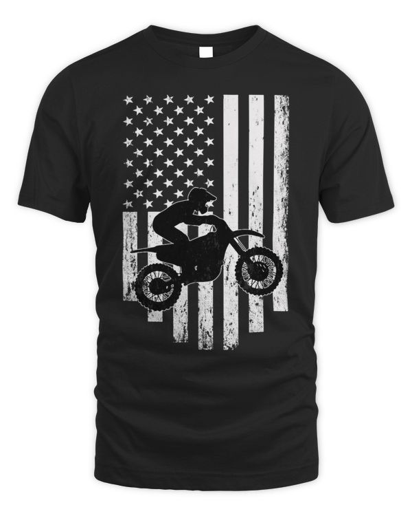 American Flag Motorcross Braap Dirt Bike