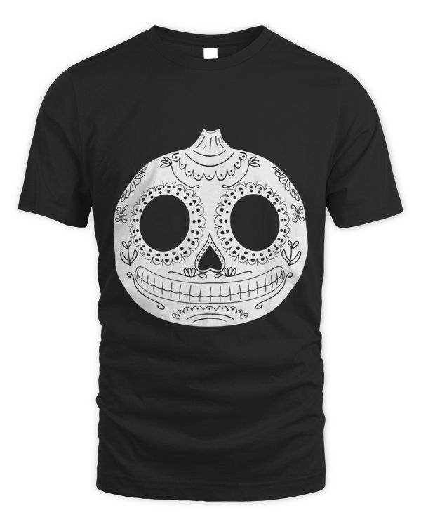 Calavera Calabaza Dia of the Muertos Sugar Pumpkin Skull