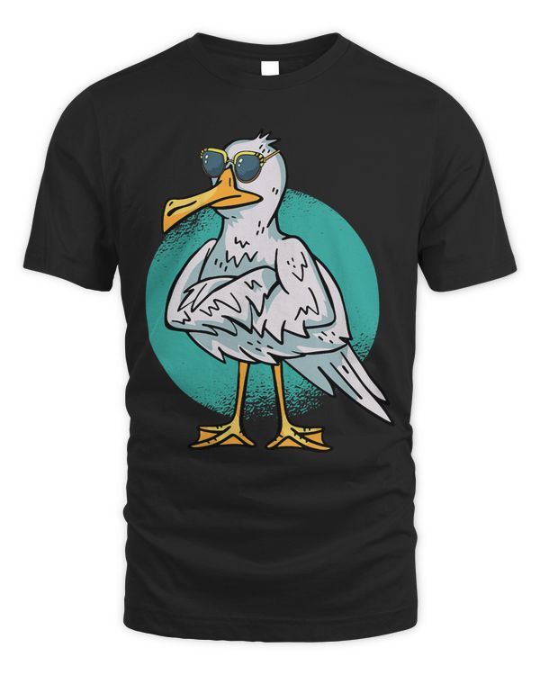 Funny Seagull With Sunglasses Outfit Love Sea Gulls