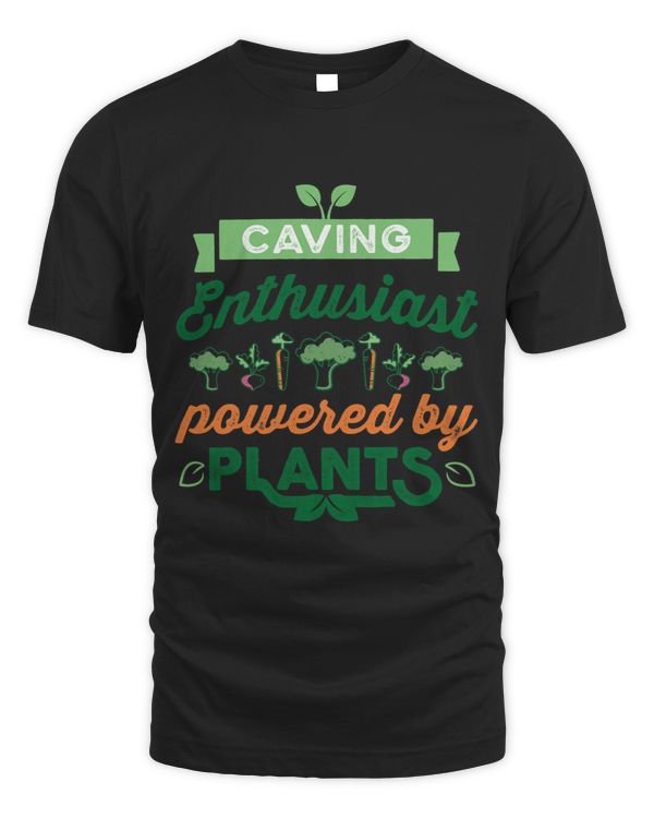 Caving Enthusiast powered by Plants Vegan Gift