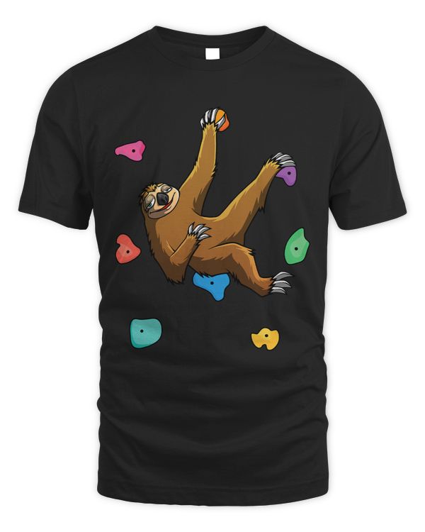 Funny Sloth Bouldering Design Men Women Kids Rock Climbers