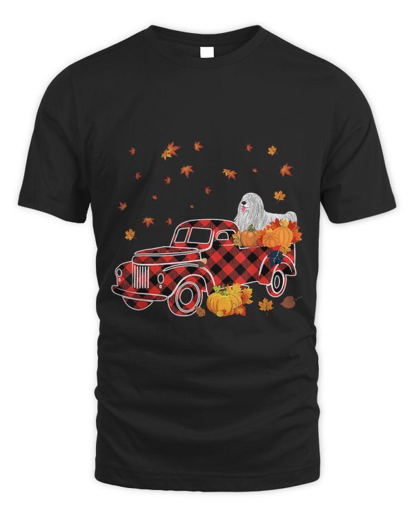 Puli On Pumpkin Truck Thanksgiving Dog Lover