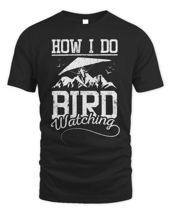 Bird watching hang gliding
