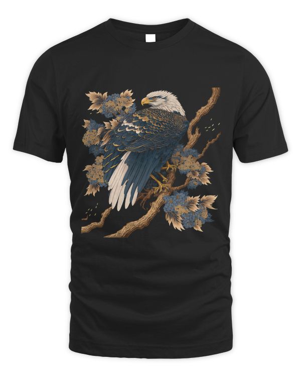 Surrealism Japanese Painting Bald Eagle
