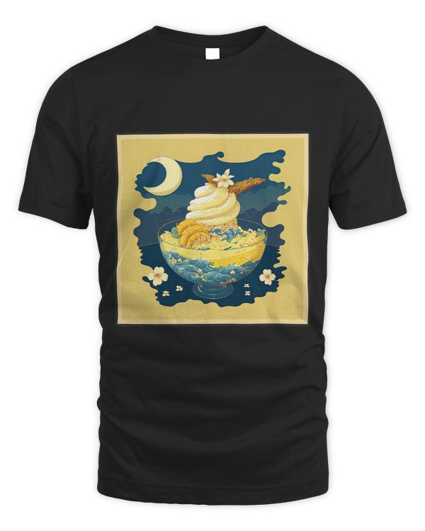 Surrealism Japanese Painting Banana Pudding