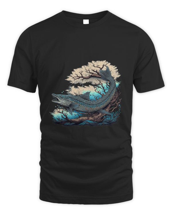 Surrealism Japanese Painting Barracuda