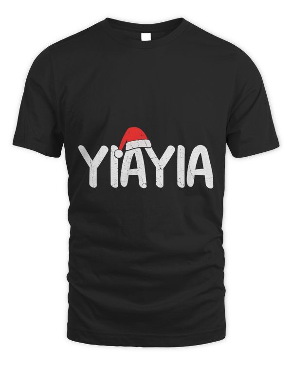 Womens Christmas Santa Hat Matching Family Yiayia Xmas Pajama 433