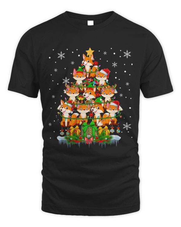 Santa Reindeer Elf Foxes Christmas Tree Lights Family Lover 137