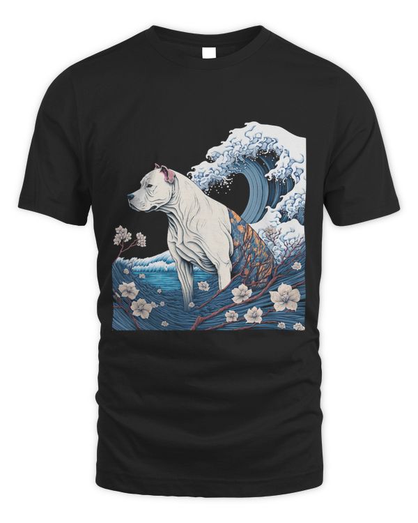 Surrealism Japanese Painting Dogo Argentino Dog 3