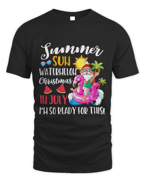 Santa Summer Sun Watermelon Christmas In July 135