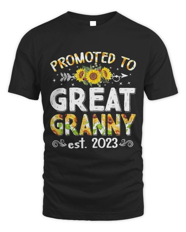 Womens Promoted To Great Granny Est.Cute Mothers Day