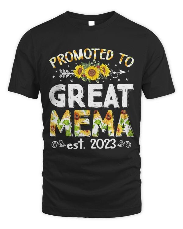 Womens Promoted To Great Mema Est.Cute Mothers Day