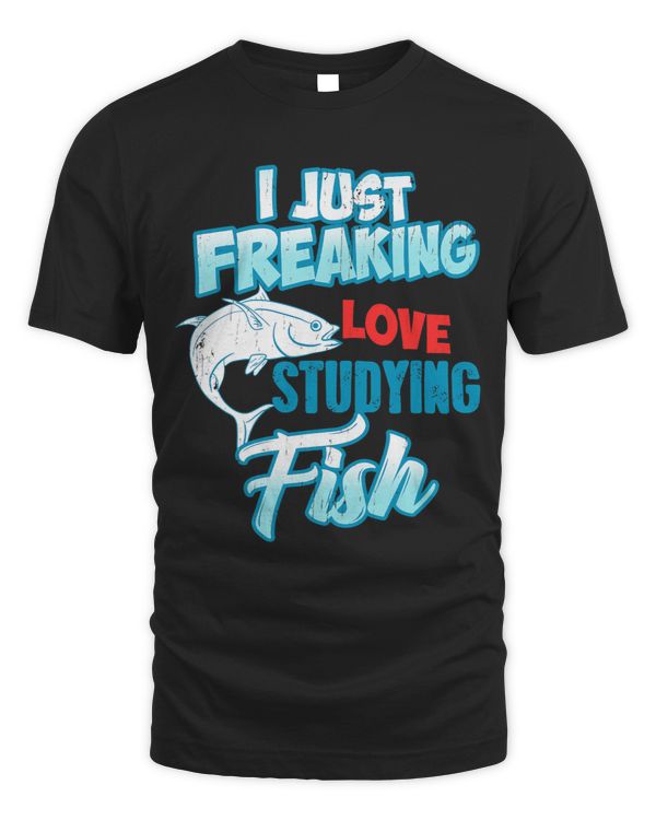 I Just Freaking Love Studying Fish Present Gift