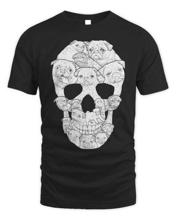 Skull Lover Skeleton Pug Skull Cute dog Skulls