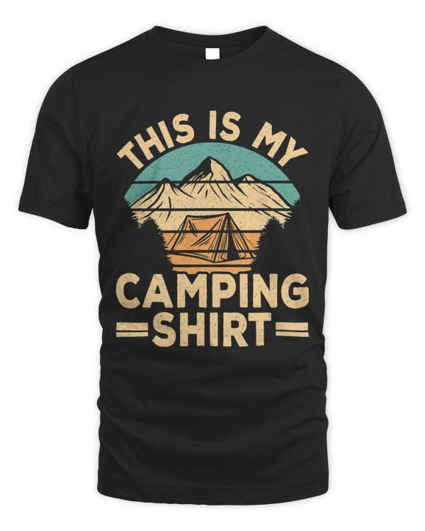 Funny Camp Camper Retro Camping Tent This Is My Camping