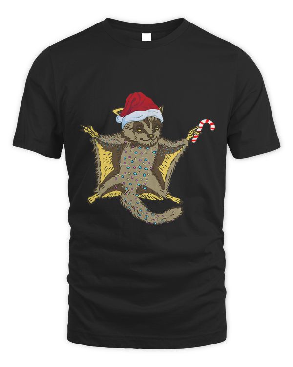 Christmas Sugar Glider Santa Hat Squirrel Gliding Animal