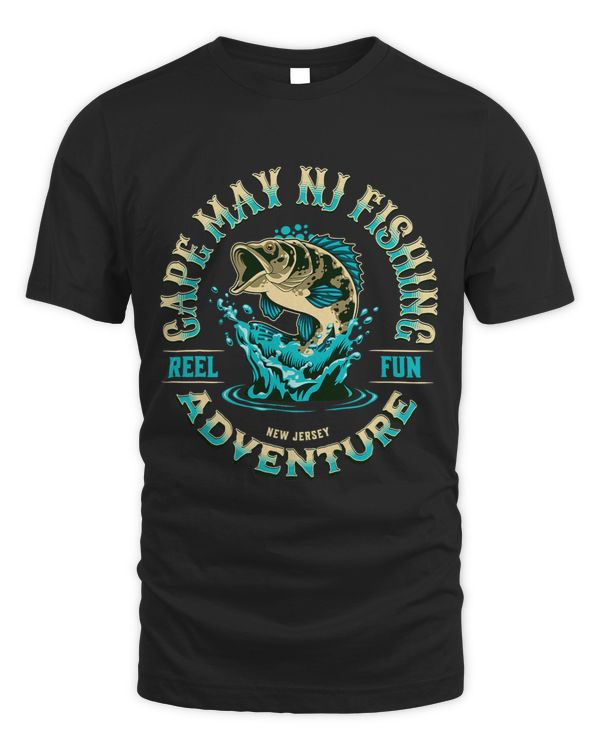 Cape May NJ Fishing Reel Fun New Jersey Adventure Funny Fish